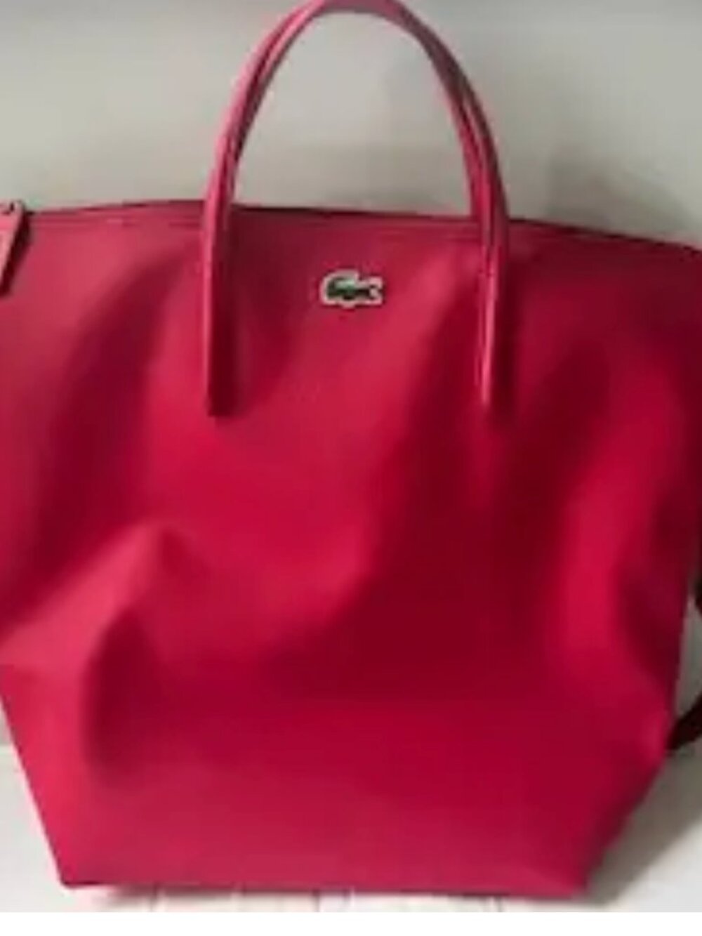 LACOSTE Concept zip tote handbag // Lacoste Fourre-tout